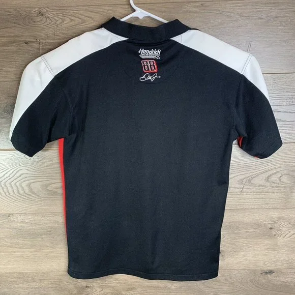 Dale Earnhardt Jr. #88 NASCAR Chase Authentics Polo Shirt - Black/ Red - Size MD - Picture 7 of 10